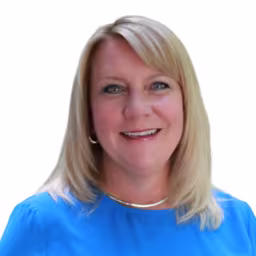 Headshot of Michelle Pickett wearing a blue shirt