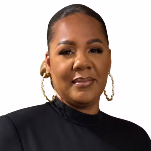headshot of Karen Singleton, wearing a black turtleneck